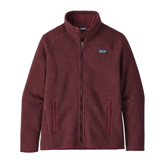 Patagonia Maroon Fleece Jacket Full-Zip - Picture 1 of 5